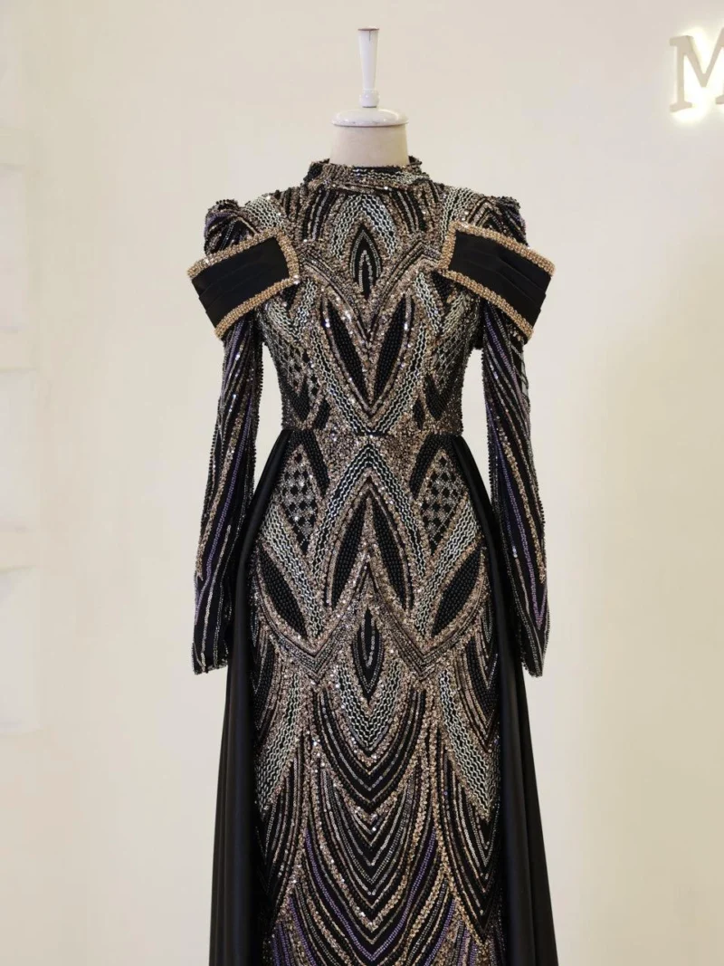 Eftina Modest Evening Dress