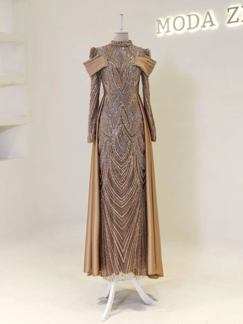 Eftina Modest Evening Dress