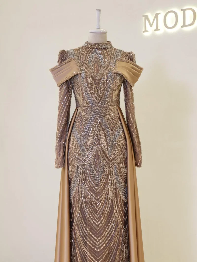 Eftina Modest Evening Dress