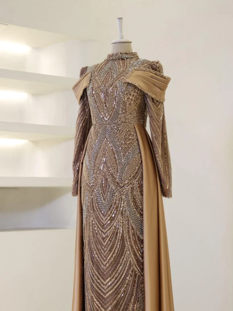 Eftina Modest Evening Dress