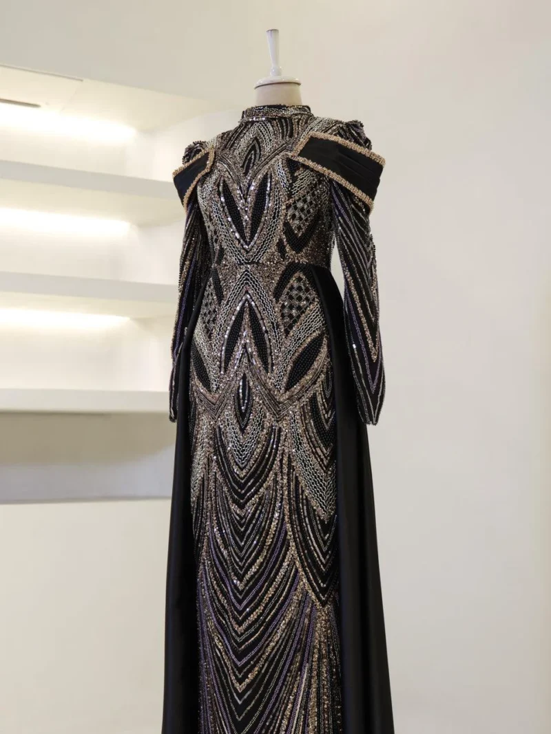 Eftina Modest Evening Dress