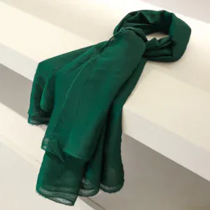 Emerald Green Evening Shawl Fabric