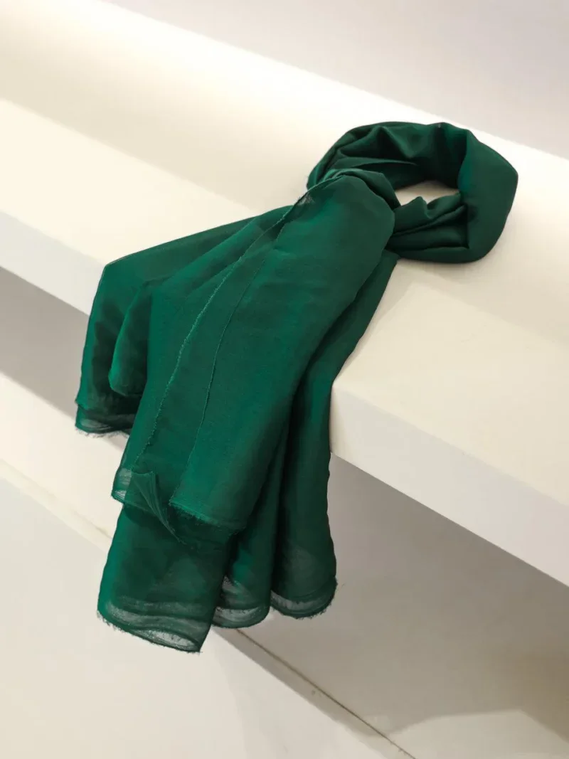 Emerald Green Evening Shawl Fabric