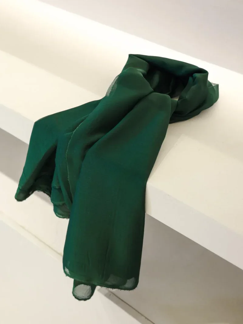 Emerald Green Evening Shawl Fabric