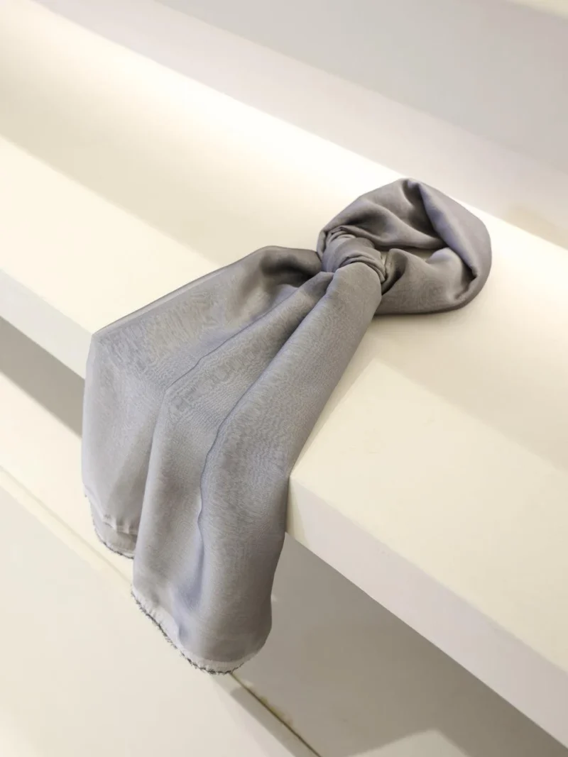 Gray Evening Shawl Fabric