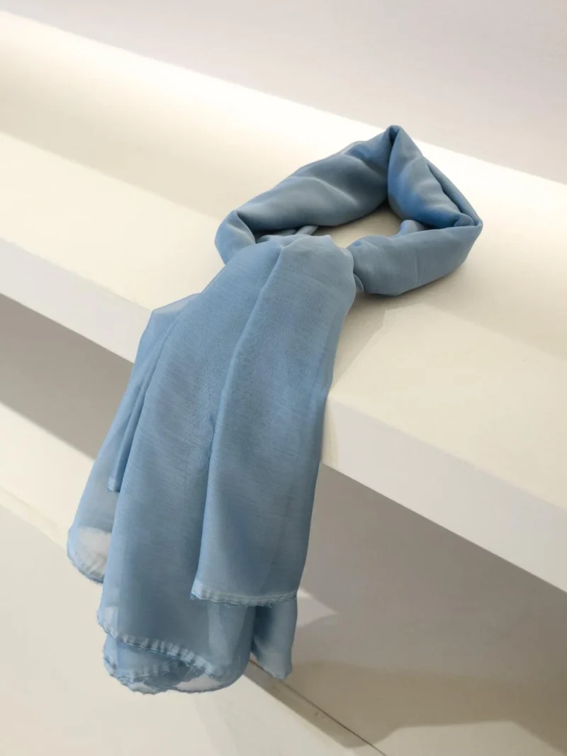 Indigo Evening Shawl Fabric