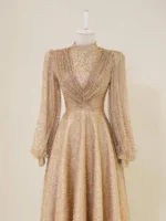 Linda Modest Evening Dress