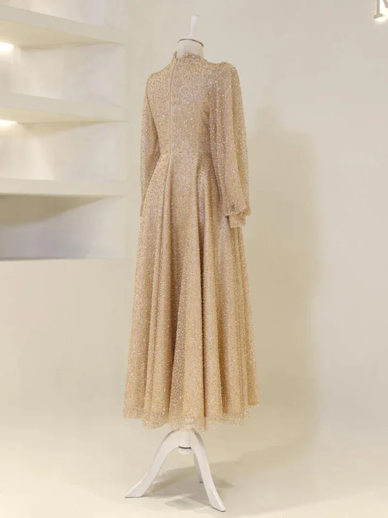 Linda Modest Evening Dress