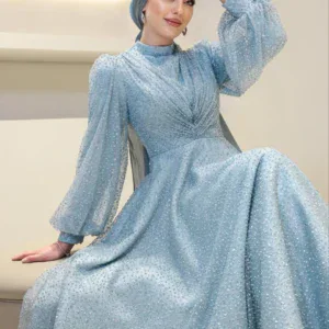 Linda Modest Evening Dress