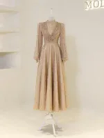 Linda Modest Evening Dress