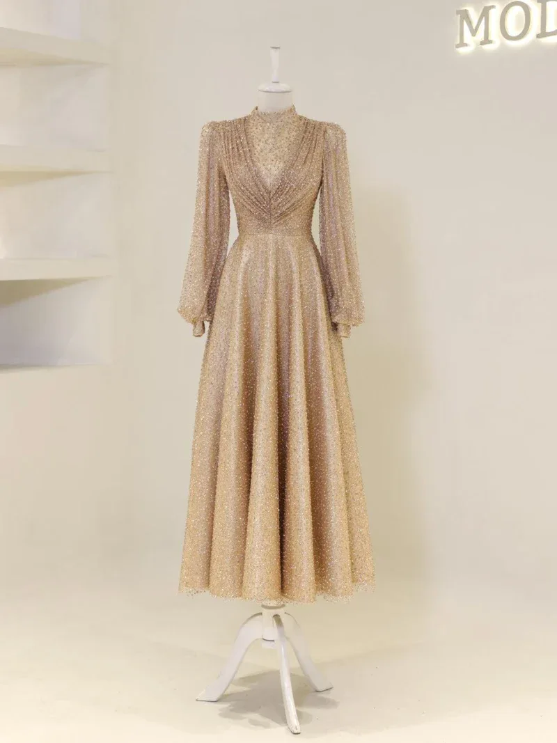 Linda Modest Evening Dress