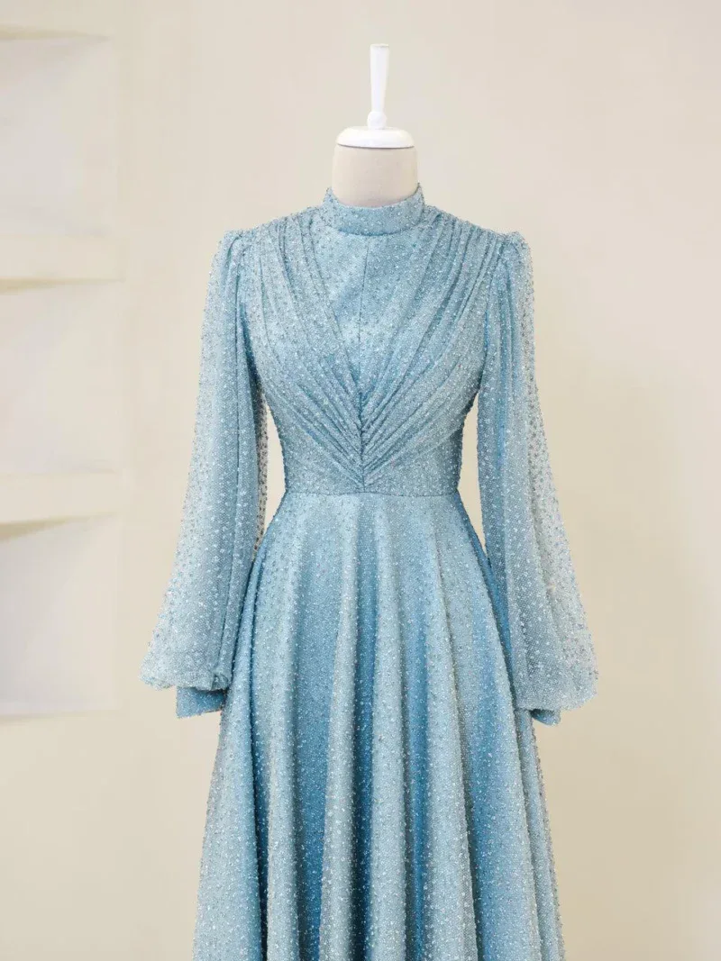 Linda Modest Evening Dress