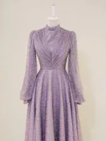 Linda Modest Evening Dress