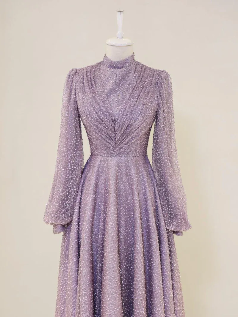 Linda Modest Evening Dress
