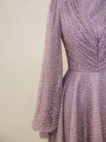 Linda Modest Evening Dress