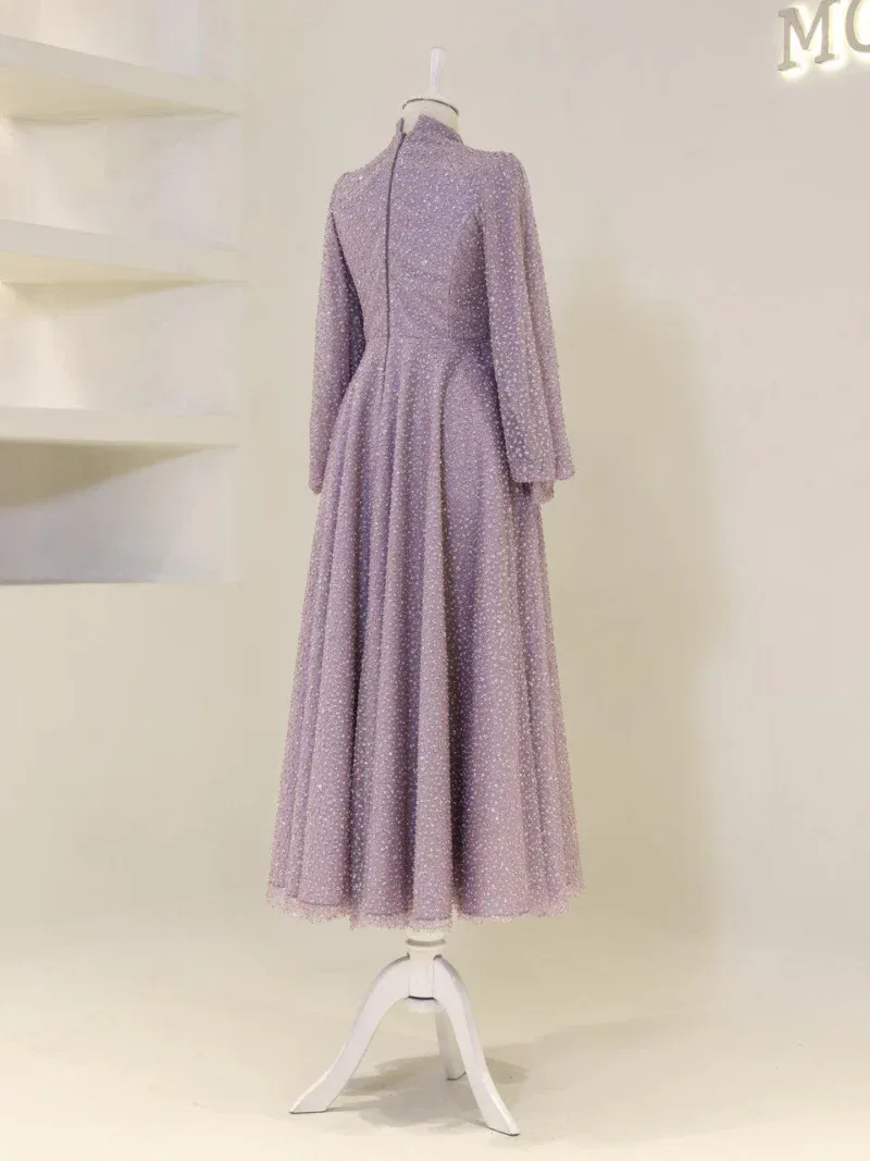Linda Modest Evening Dress
