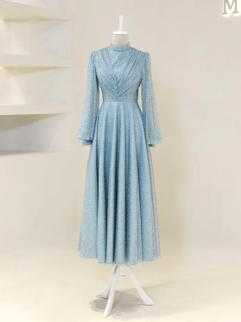 Linda Modest Evening Dress