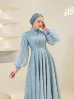 Linda Modest Evening Dress