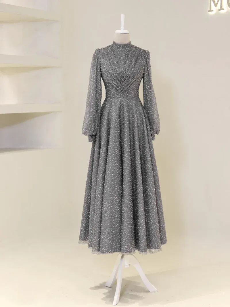 Linda Modest Evening Dress