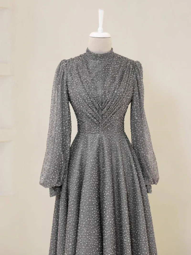 Linda Modest Evening Dress