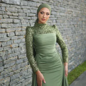 Misty Modest Evening Dress