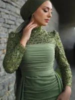 Misty Modest Evening Dress