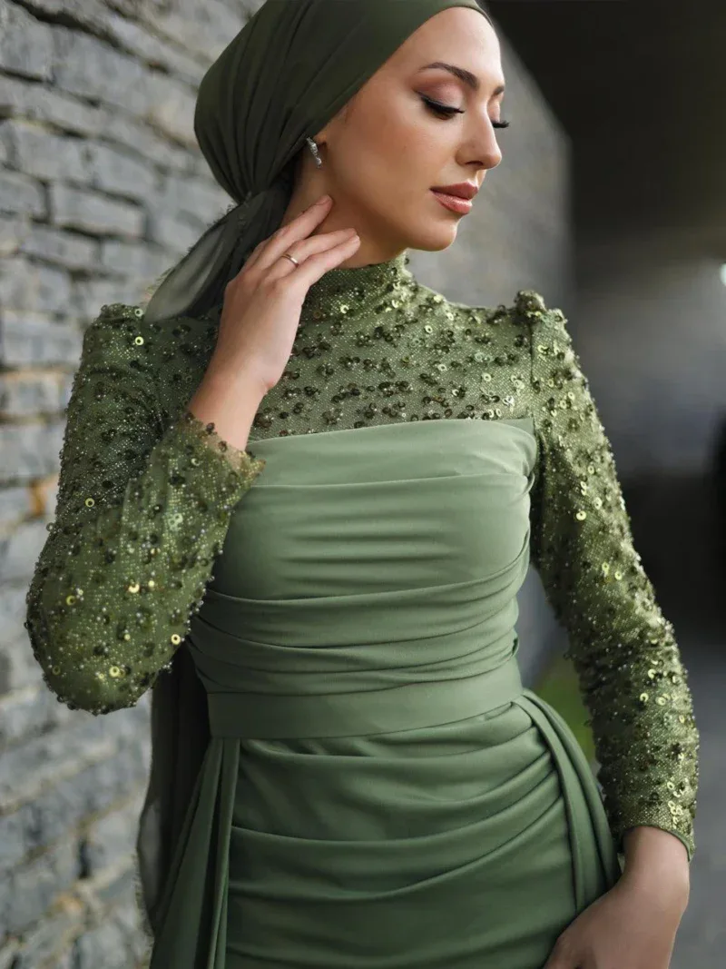 Misty Modest Evening Dress