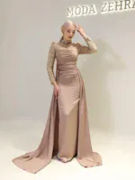Misty Modest Evening Dress