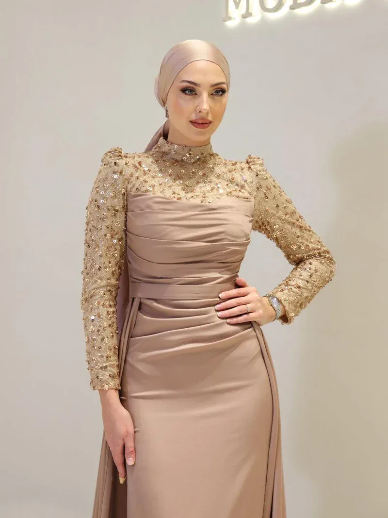 Misty Modest Evening Dress