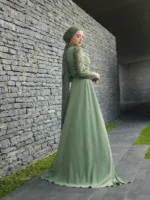 Misty Modest Evening Dress