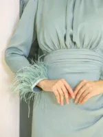 Satin Amanda Modest Evening Dress