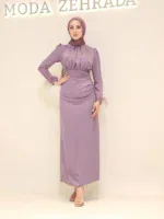 Satin Amanda Modest Evening Dress