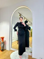 Satin Amanda Modest Evening Dress