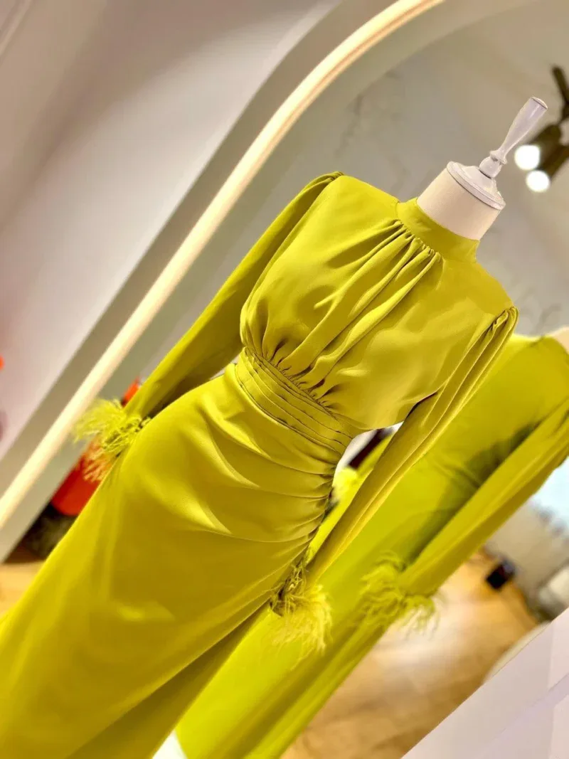 Satin Amanda Modest Evening Dress