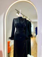 Satin Amanda Modest Evening Dress