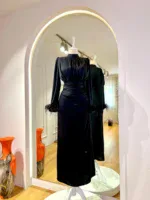 Satin Amanda Modest Evening Dress