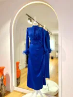 Satin Amanda Modest Evening Dress