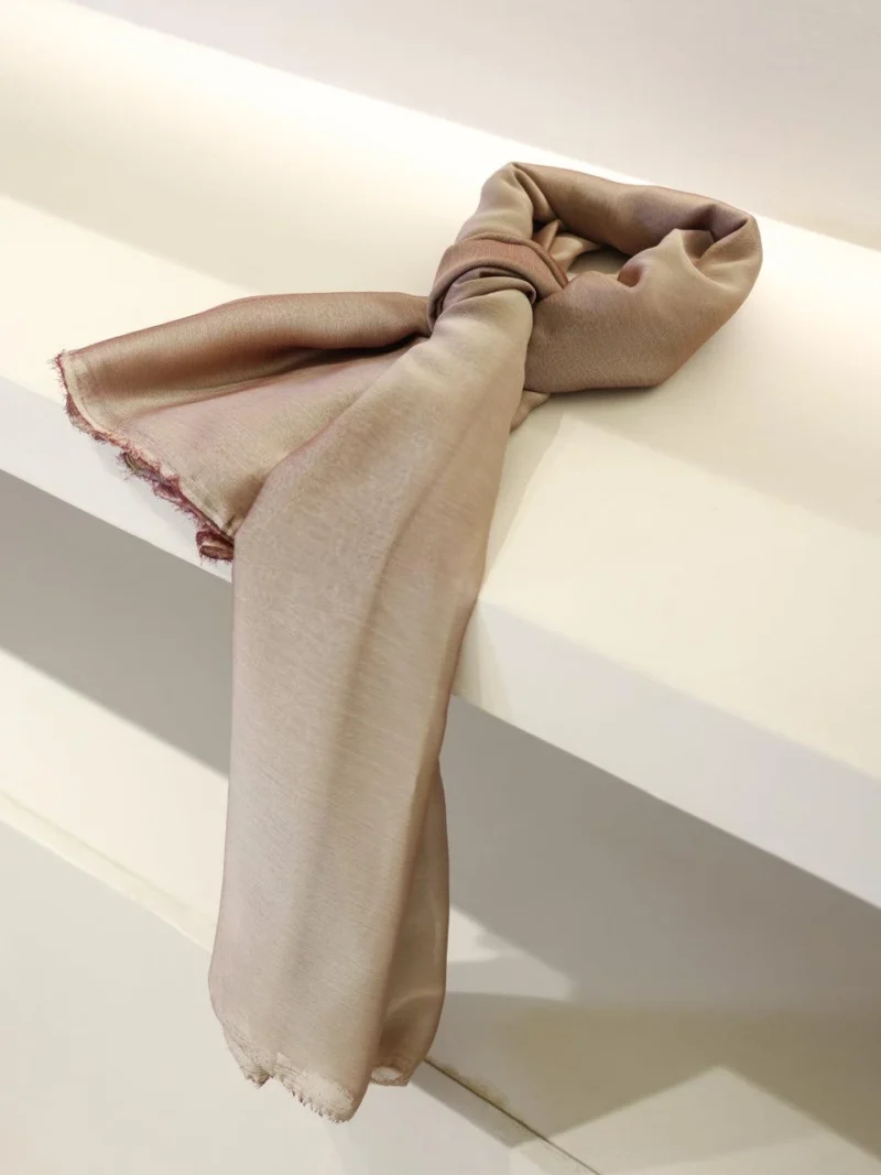 Taupe Evening Shawl Fabric
