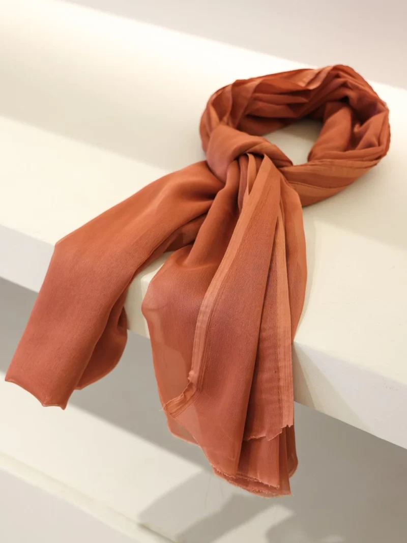 Terracotta Evening Shawl Fabric