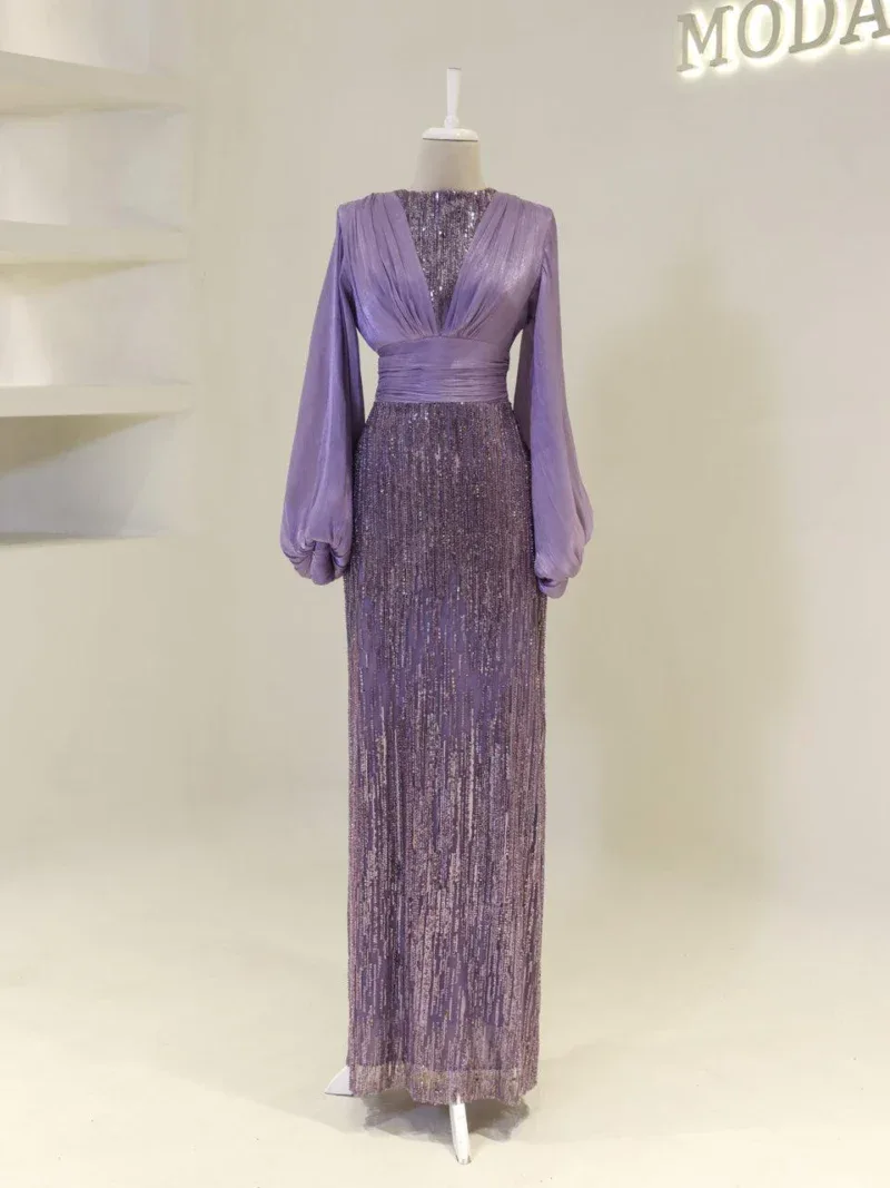 Tomris Modest Evening Dress