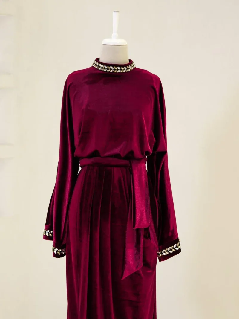 Velvet Ajda Modest Evening Dress