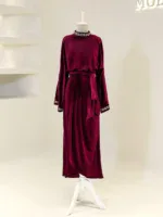 Velvet Ajda Modest Evening Dress