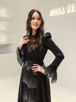 Wave Modest Evening Dress