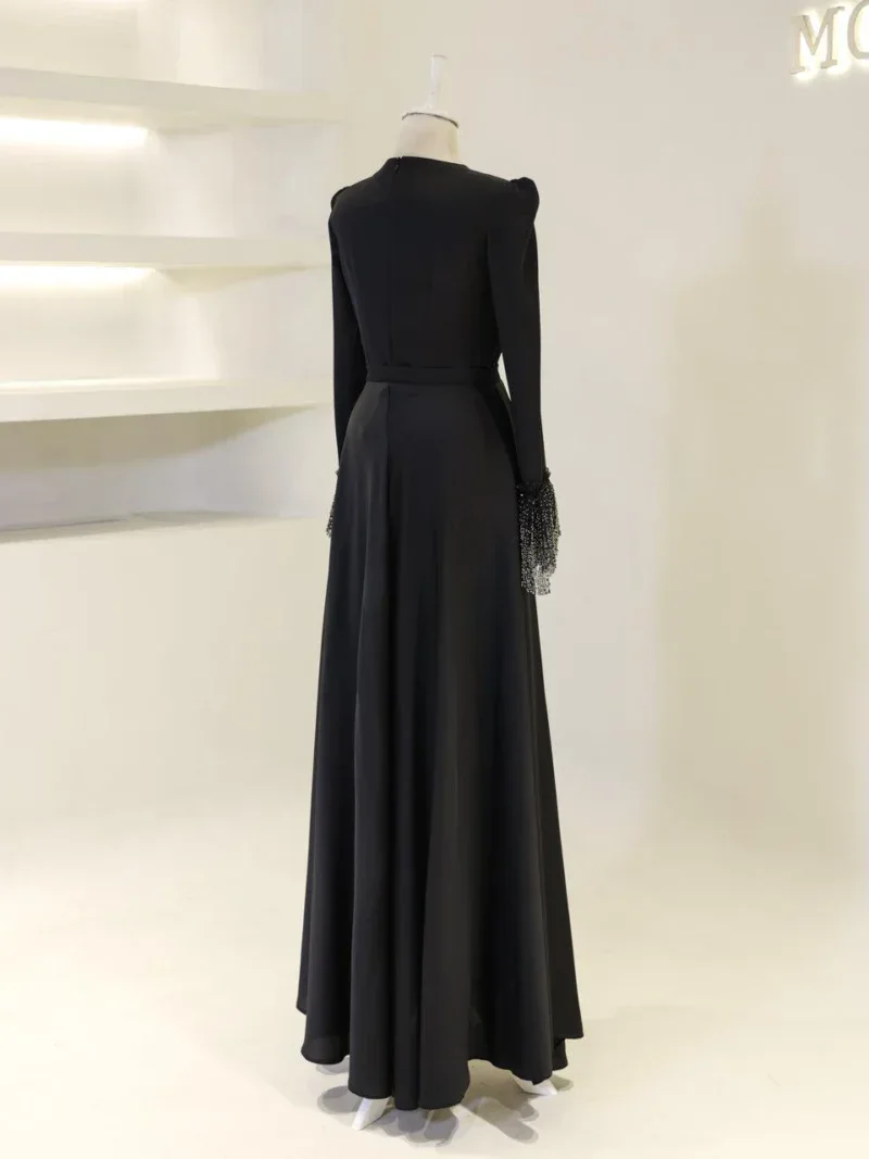 Wave Modest Evening Dress