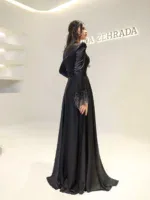 Wave Modest Evening Dress