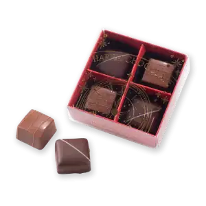 Delicious Turkish chocolates in a festive box with Gold clock design, perfect for New Year celebrations and gifts from Turkey.