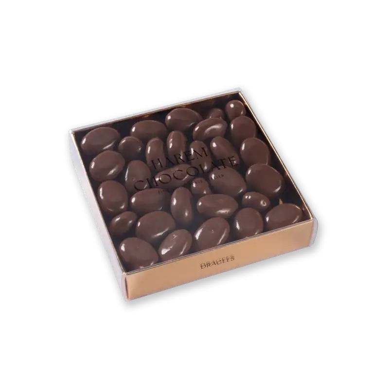 Luxurious Turkish chocolate in a sleek gold and glass box, perfect for gifting or indulging. Shop now for fast shipping from Turkey and enjoy premium quality confectionery.