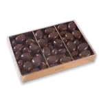 Delicious Turkish milk chocolates in a clear box with gold accents, perfect for gifting or indulgence. Shop of Turkey offers fast shipping on premium Turkish chocolates.