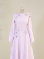 Butterfly Modest Evening Dress