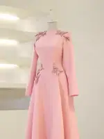 Butterfly Modest Evening Dress